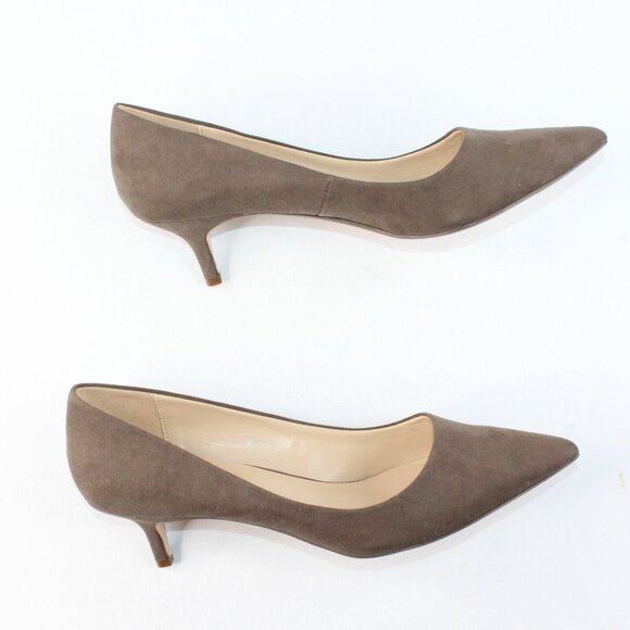 Callisto Of California Athena Alexander Womens Sz 9M Brown Faux Suede Heels - Picture 6 of 11